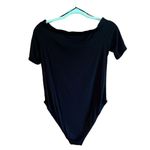 Ambiance Black Off The Shoulder Bodysuit Women's Size Large Photo 1