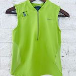 Nike DRI FIT womens M Green cropped tank top Photo 2