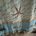 NWOT Alemais Blue and Cream Shell Print Dress Size 6 Photo 10