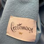 Vintage Crestmoor Wool Norwegian Fox Fur Collar Pea Coat 50s 60's Blue Size M Photo 12