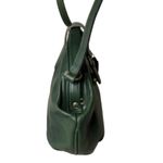 Coach Vintage Laurel Dark Green Glove Tanned Hinged Clam Shell Crossbody Bag COA Photo 5