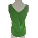Jason Maxwell  Medium Lime green sleeveless knit V-neck tank top with bow details Photo 3