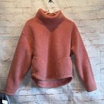 All In Motion  Sweater Womens Large Blush Pink Pullover Cropped Hi Lo High Neck Photo 0