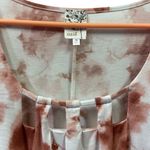 Naïf Keyhole Cold Shoulder Short Sleeve Tie Dye Soft Stretch Pink Top Womens 3X Photo 10