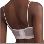 Anthropologie  White Sequin Mesh Crop Top Bling Size Large Concert Festival Party Photo 1