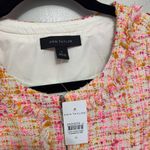 Ann Taylor NWT Tweed Cardigan Jacket in Orange and Pink - Size 6 Photo 5