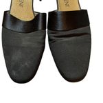 Yves Saint Laurent Black Satin Block Heel 1.5" Pumps Size 7M Made in Italy VTG Photo 3