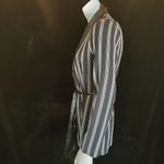 ZARA  Basic Black & White Striped Kimono Jacket (XS) Photo 7