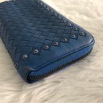 Bottega Veneta Bottega Veneta Leather Intrecciato Studded Zip Around Wallet Photo 2