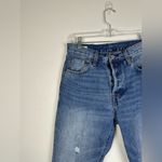 Levi's  501 Original Cropped Fray Hem Ripped Knee Jeans Women’s Sz 28 Photo 6