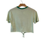 Disney Cropped T Shirt Juniors S 3/5 Green Lion King Hakuna Matata Tie Waist Photo 5