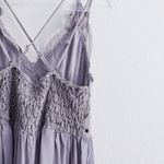 Pink Lily Strappy Adella Ruffle Mini Dress Gray Size M Photo 6