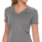 Nike Women's Heather Gray V-Neck Tee Size L Excellent Condition Photo 0