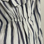 Old Navy Women Maternity Stripe Blouse White Size XS Photo 3