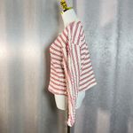 ZARA  Striped Textured Knit Cropped Sweater Long Sleeve Women's Size L Photo 4