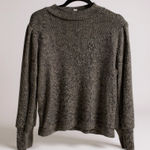 Loft  black and‎ gold ribbed long-sleeved sweater XL Photo 0