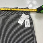 Liz Claiborne NWT Womens 14 Black and White April Stripped Slim Leg Ankle Mid Photo 4