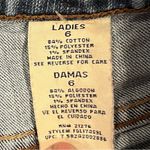 Faded Glory 🍒 RETRO MOM 4IN DENIM SHORTS SIZE 6🍒 Photo 3