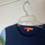 VILAGALLO knit crew neck short sleeve stripe sleeve detail size US XL Photo 1