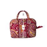 Vera Bradley  Quilted "Raspberry Fizz" Cosmetic Bag Paisley Pink Photo 3