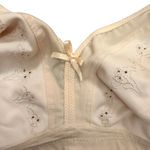 Bali Vintage 34D Embroidered Underwire Bra Ivory Floral Eyelet Lace Romantic Lingeri Photo 1