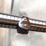 MICHAEL DAWKINS Sterling Silver Starry Night Oxidized Caviar Accented Ring Sz 7 Black Photo 9