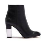 Enzo Angiolini  Hadie Leather Block Heel Booties 7.5 Photo 0