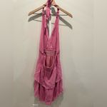 idem Ditto  Ruffle Halter Mini Dress Size L Photo 5
