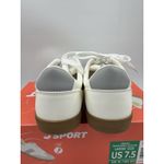 J Sport Cecily Women’s Sneaker Suede White/Grey Low Top Shoes Size 7.5 US White Photo 5