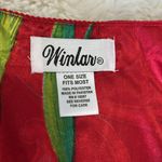 Winlar Red Satin Floral Kaftan Maxi Dress Size undefined Photo 7