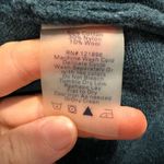 Title Nine  Blue Green Cotton Wool Blend Full Zip Sweater Large L Photo 3