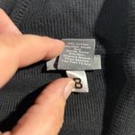 Ann Taylor  Black Shawl Collar Wrap Sweater Top Long Sleeve Cotton‎ Women’s Sz Sm Photo 8