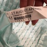 English Factory GINGHAM TIERED MIDI DRESS Medium NWT Mint color short sleeve Photo 7