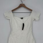 Lulus  How Much I Care Ivory Off-The-Shoulder Midi Dress Size S Photo 3