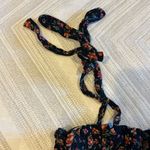 Lost + Wander  Party Til Dawn Black & Floral Button Down Smocked Top - Size S Photo 2