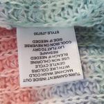 Hooked Up Pastel Stripe Sweater NWT Size XL Pink Purple Green Pastel Sweater Photo 8