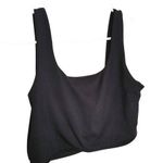 We Wore What  Size Medium M Black Bra Cropped Soft Comfortable Sportswear Photo 0
