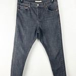 Levi's LEVI’S Wedgie Black Wash Button Fly High Rise Frayed Hem Skinny Jeans, Size 32 Photo 0