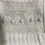 American Eagle White Lace Trimmed Women's Top size M white color Photo 3