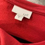 J. Jill Size M Red Pink Long Sleeve Sweatshirt Mini Dress Pockets Crew Neck Size M Photo 7