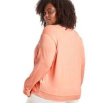 Athleta V Neck Sunrise Sweatshirt in Beach Peach Heather Plus Size 2X Photo 1