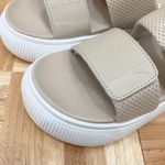 Suede Mayu Infuse in Putty Puma White Pristine Platform Sandals Size 8 Photo 9