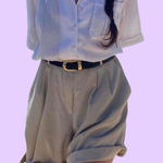 Country Casuals Vintage 1980s white short sleeve cotton button down bowler shirt Size undefined Photo 0