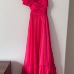 Mac Duggal One Shoulder Lace Up Back Gown Photo 1