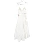 Mac Duggal  48855 White Classic A-Line V-Neck Ballgown Size 10 NWT Photo 7