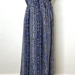 Doe & Rae Bohemian Maxi Long Dress Women Size X Small Blue Sleeveless Photo 8
