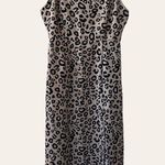 Sanctuary Leopard Animal Print Smocked Sleeveless Square Neck Midi Dress Size 0 Photo 1