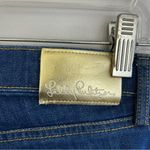 Lilly Pulitzer Aileen Blue High Rise Straight Denim Jeans Button Fly Size 0 Photo 9