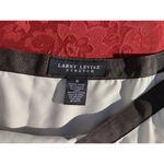 Larry Levine  Stretch  Skirt‎ Size 14 Tiered Pencil  Ruffle Skirt Beige Brown Photo 2