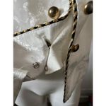 Lady Carol Petites New York white gold jacquard long sleeve gold black trim 14 Size 14P Photo 5